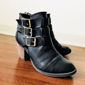Strappy ankle boot